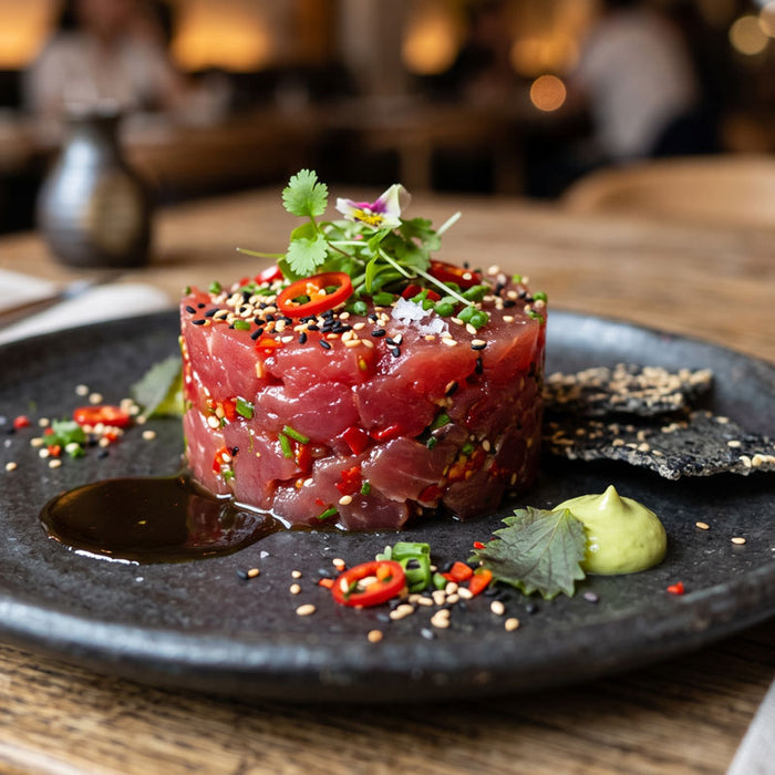 Tartare de thon au piment