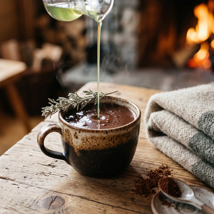 Chocolat chaud d'après-ski