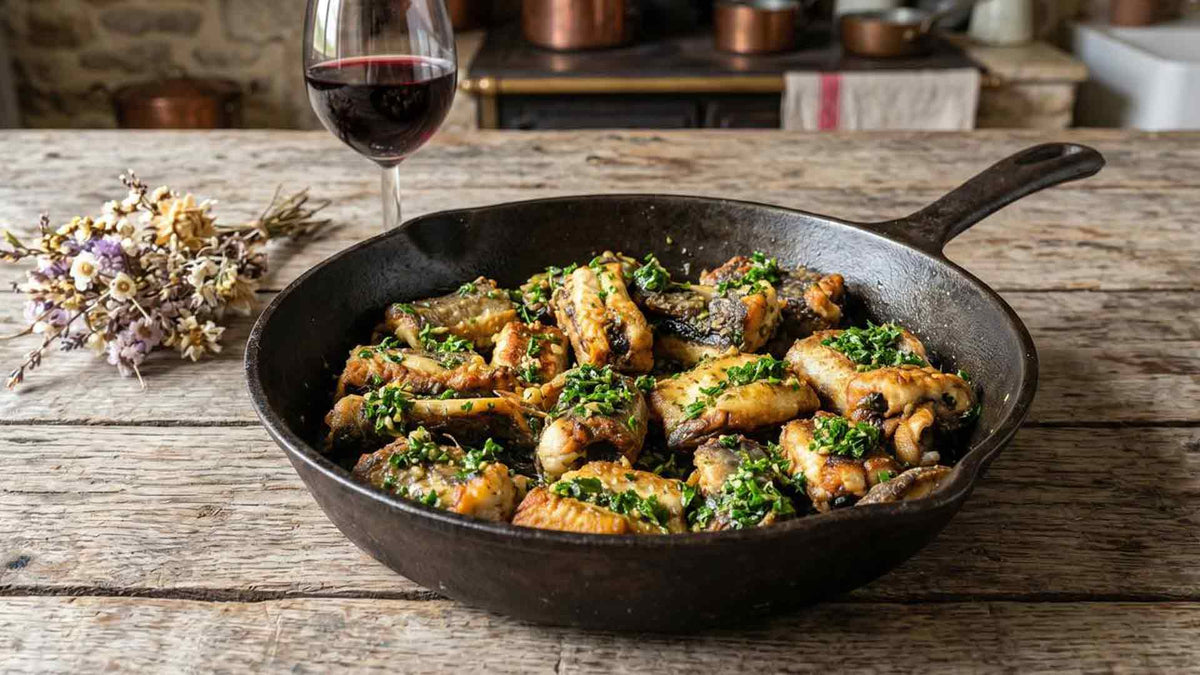 Anguilles persillées à la bordelaise
