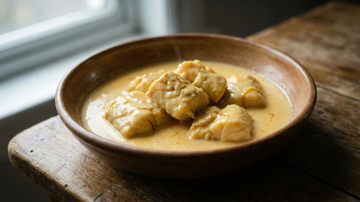 Blanquette de lotte au safran
