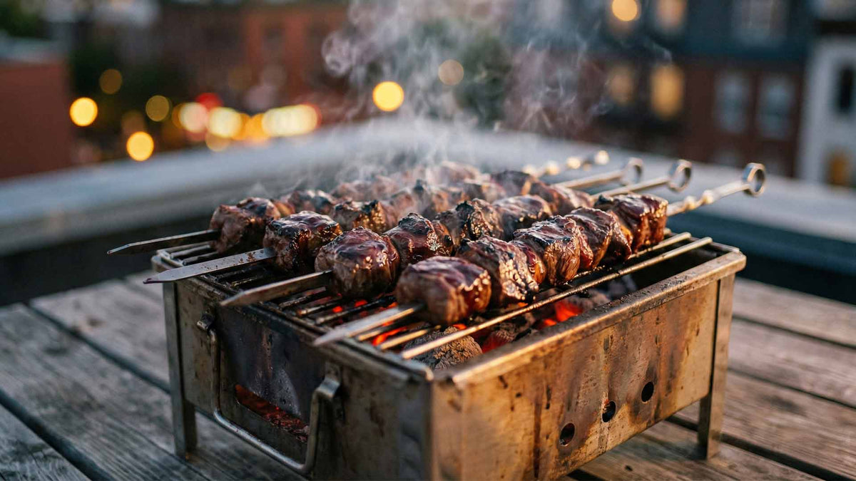 Brochette agneau marinade vin rouge