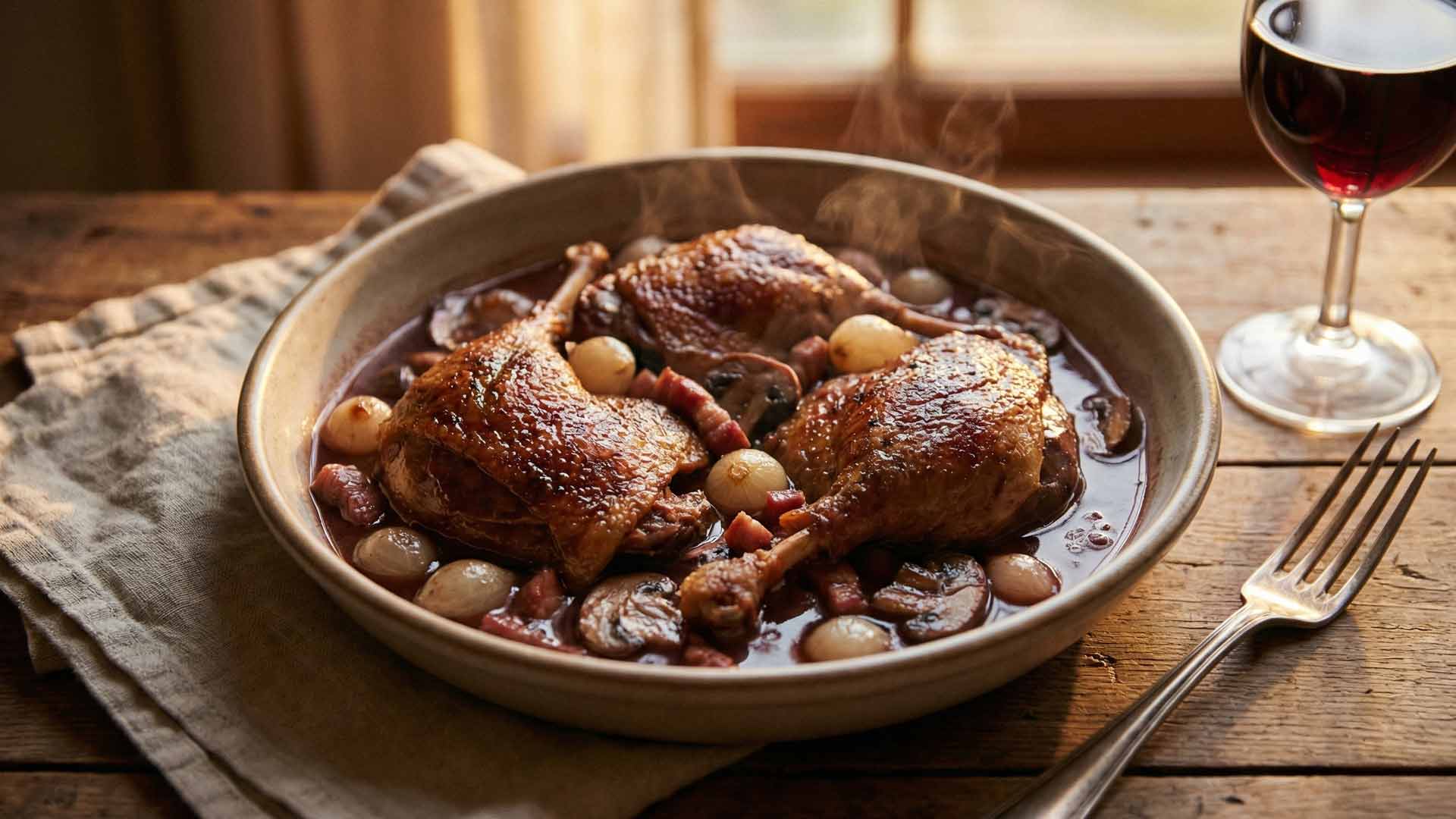 Canard au vin blanc façon grand-mère Image