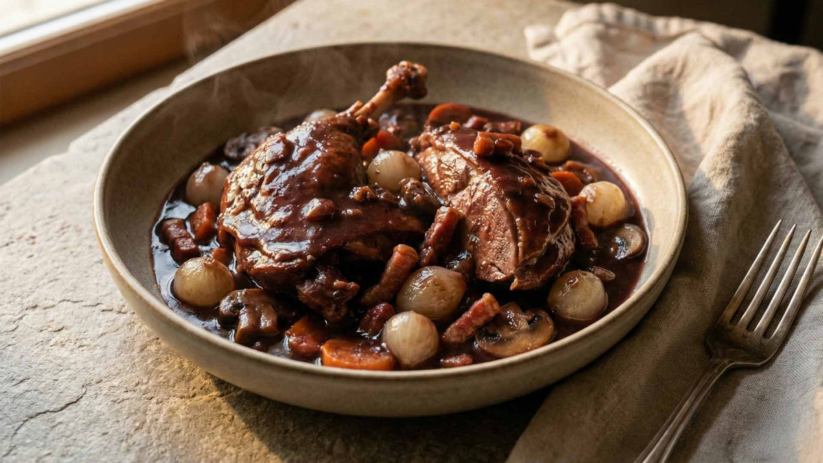 Civet de canard au vin