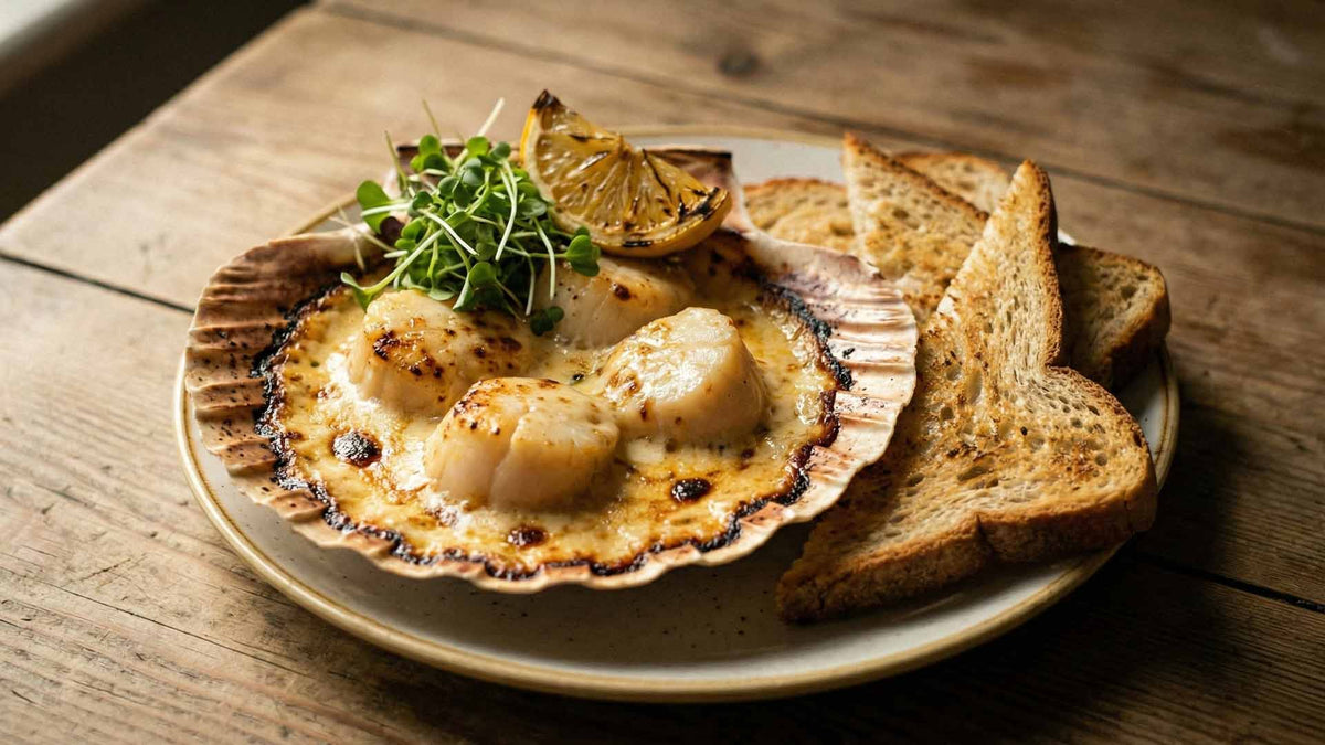 Coquilles Saint-Jacques à la crème