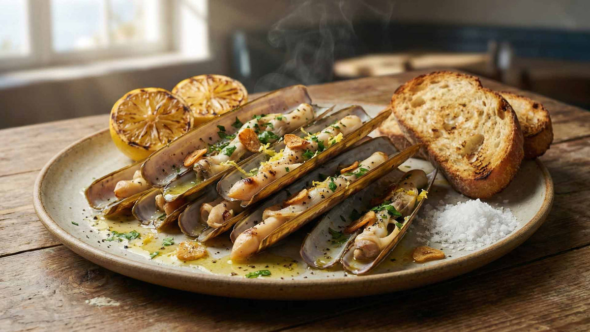 Couteaux à la plancha