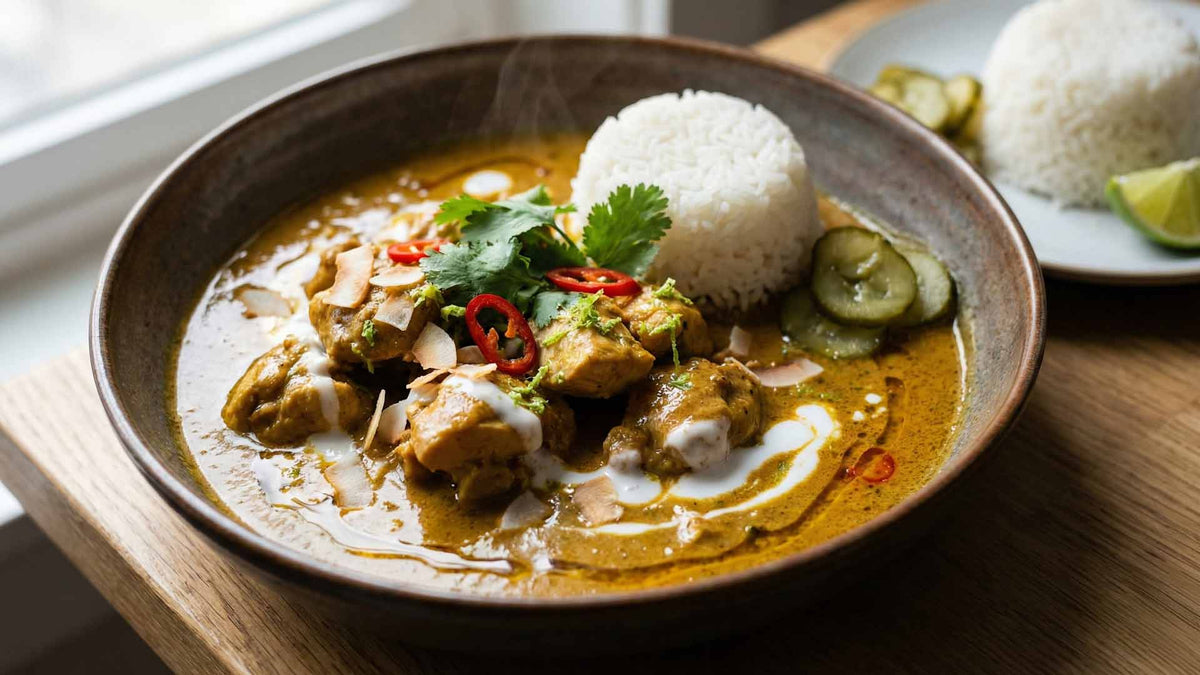 Curry de volaille au lait de coco