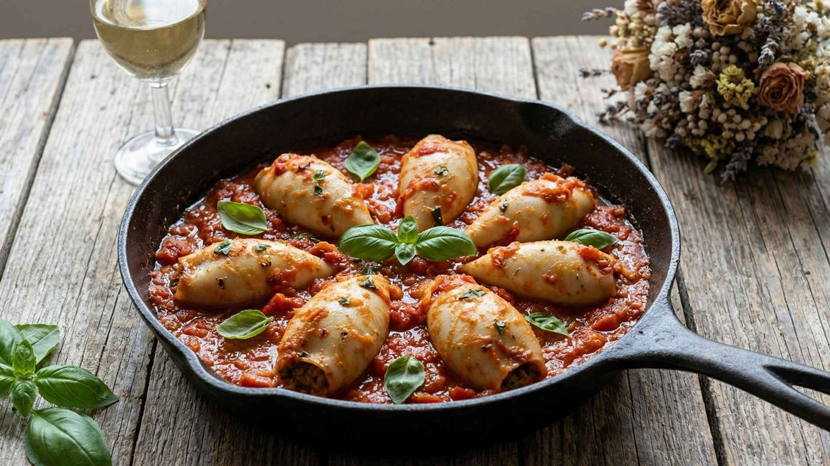 Encornets farcis à la catalane