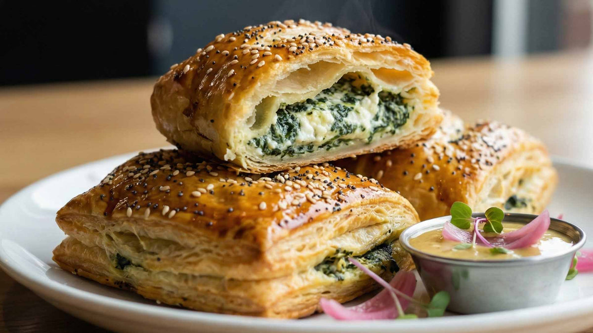 Feuilletés aux épinards et chèvre