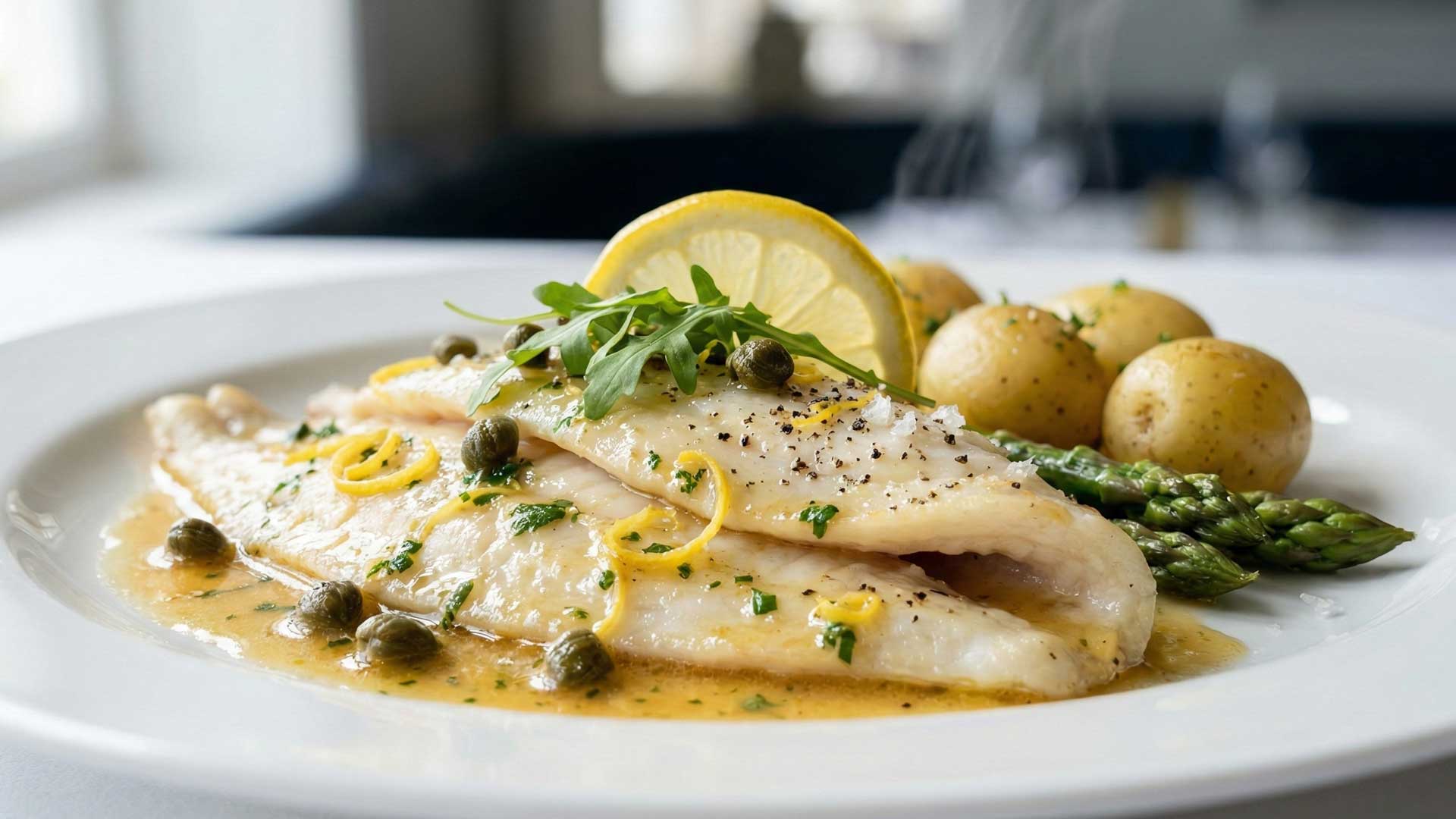 Filet de Sole au beurre citronné Image