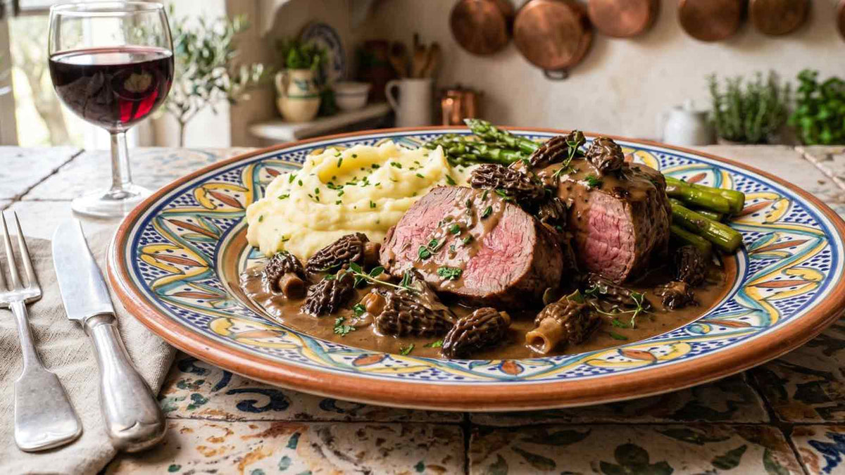 Filet mignon de veau aux morilles