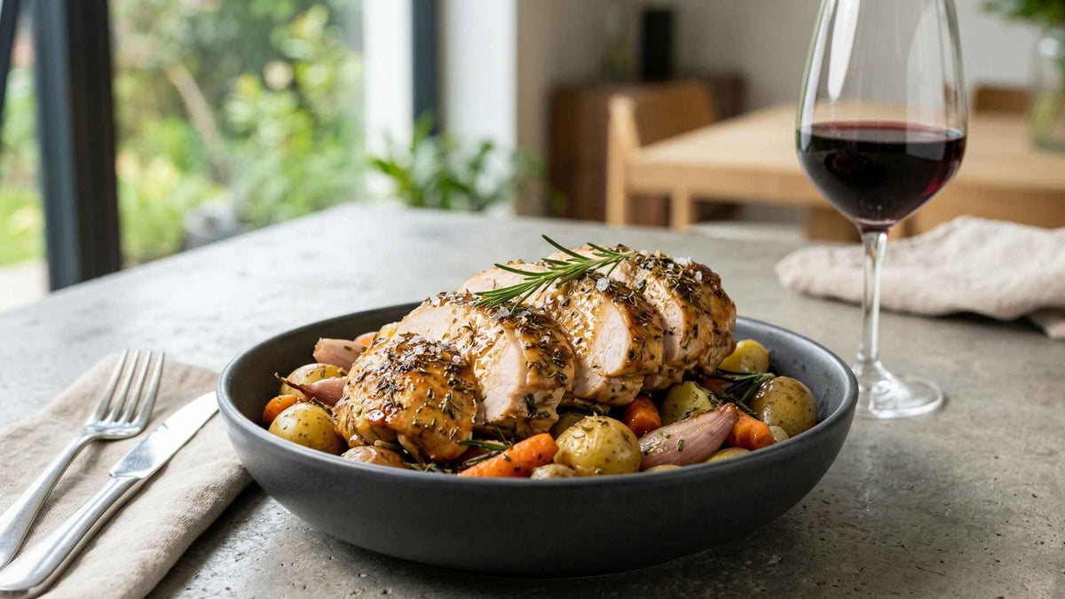 Filet de dinde rôti aux herbes de Provence et miel