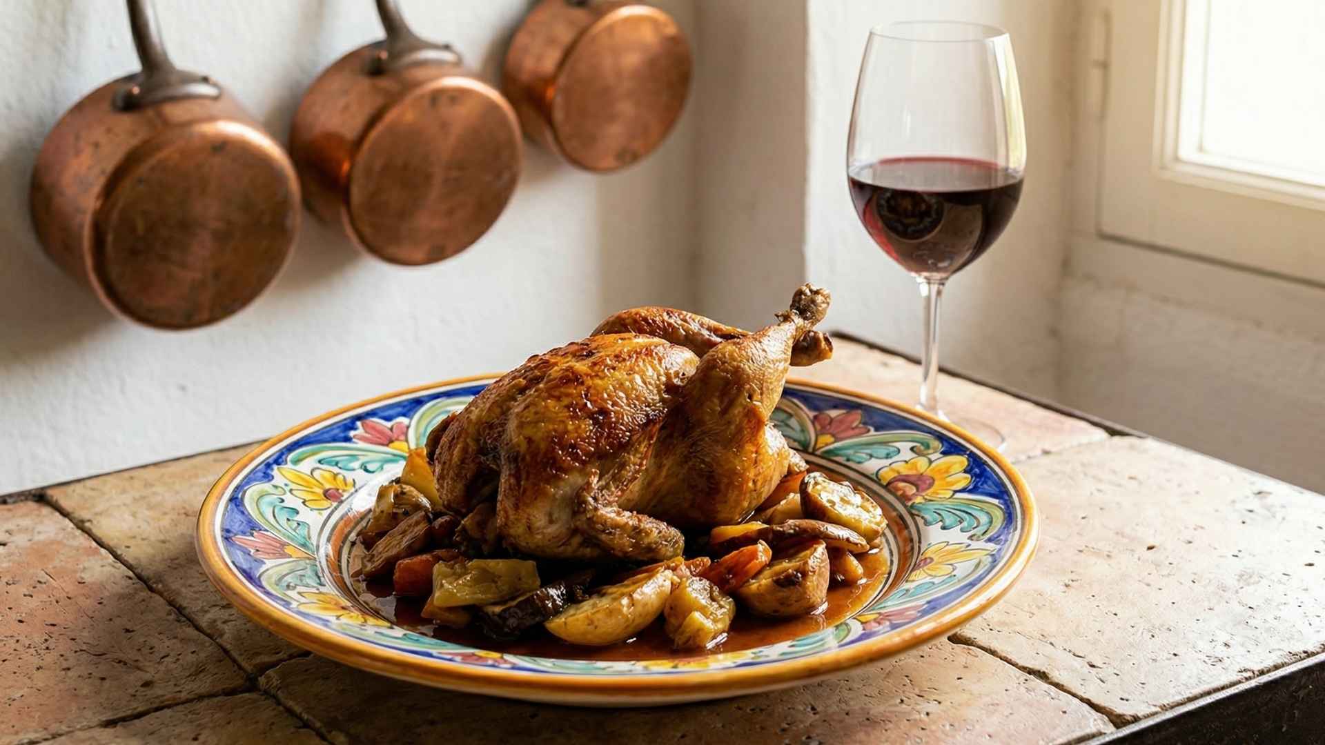 Filet de pigeonneau rôti sur coffre