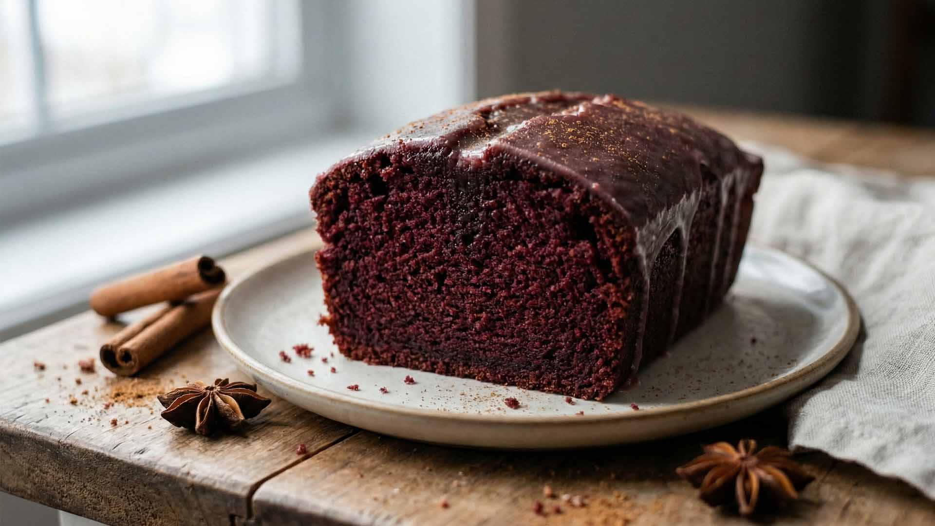 Gâteau au vin rouge et cannelle Image
