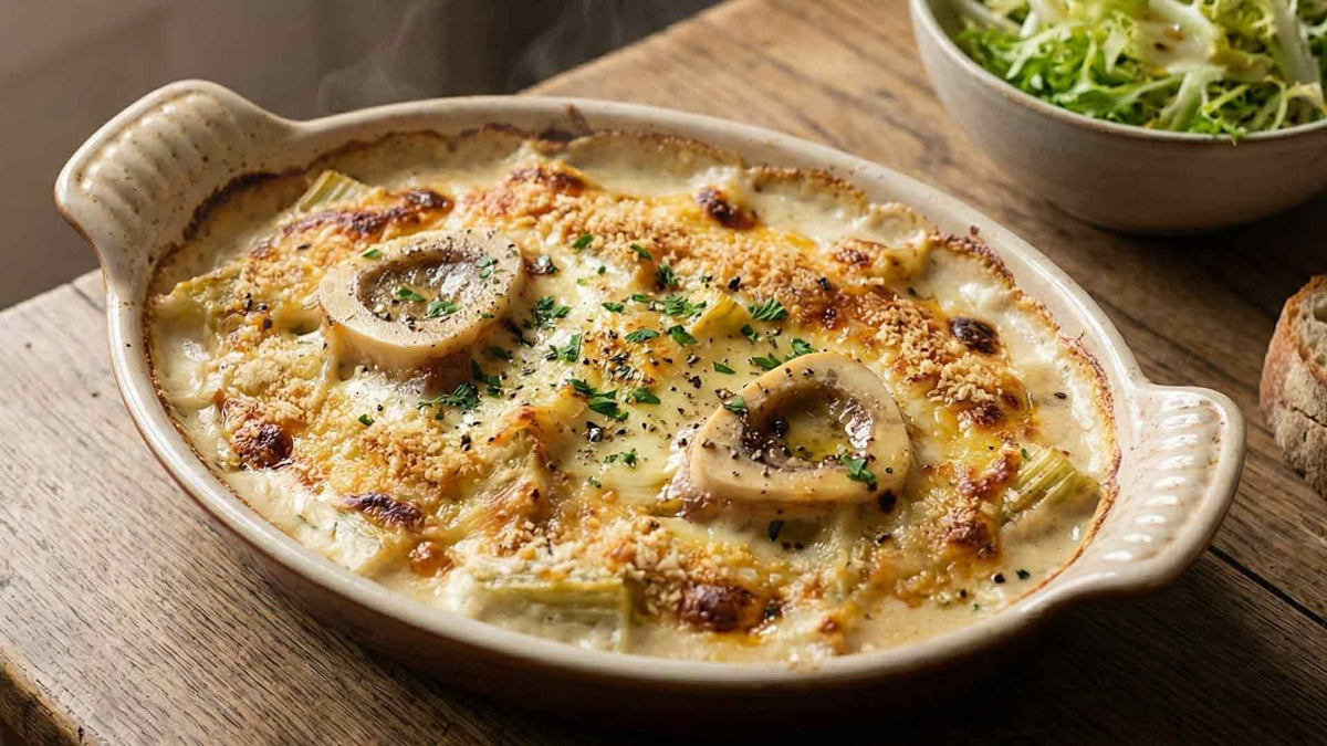 Gratin de cardons à la moelle