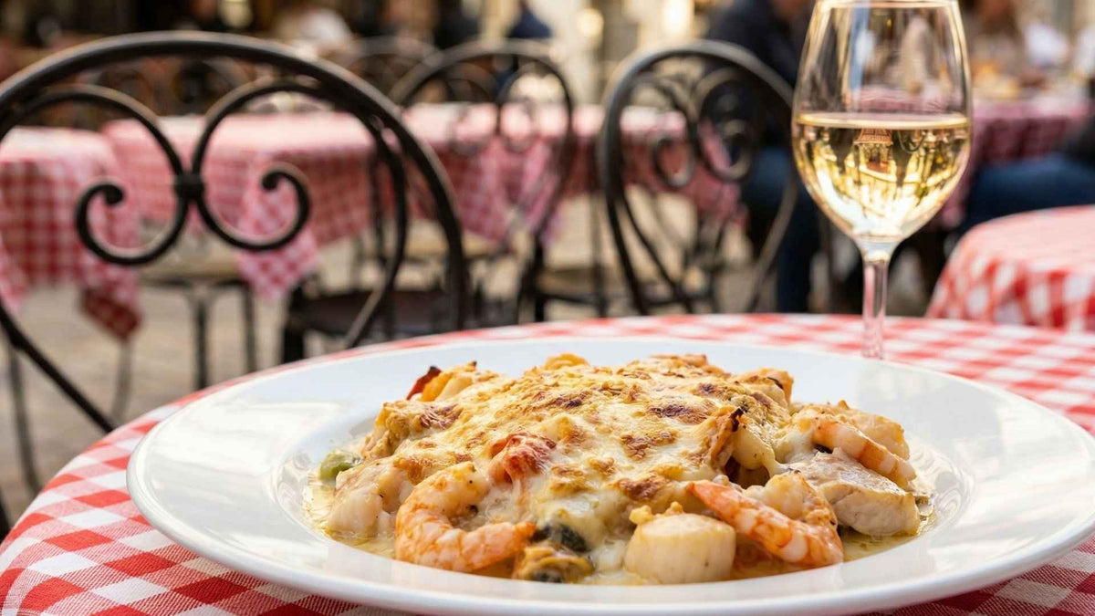 Gratin de fruits de mer à la bretonne et béchamel