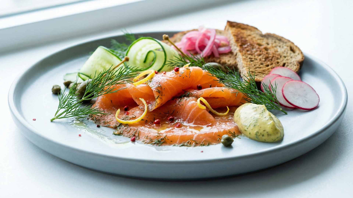 Gravlax de saumon à l'aneth