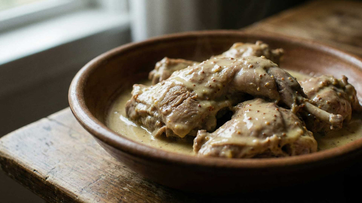Lapin à la moutarde
