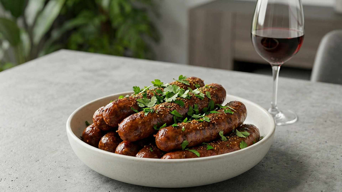 Merguez maison aux épices et herbes du Maghreb