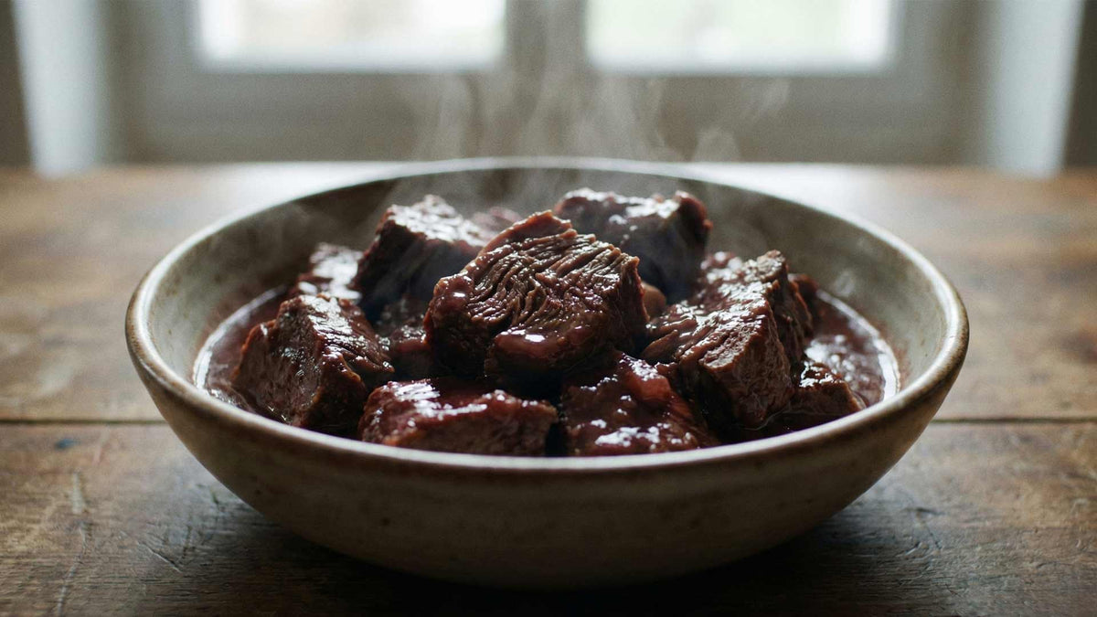 Mijoté de bœuf au vin rouge