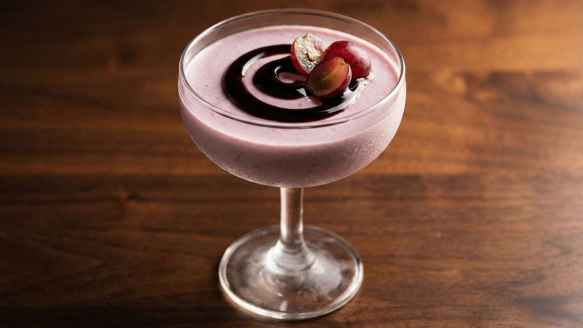 Mousse de raisin au vin