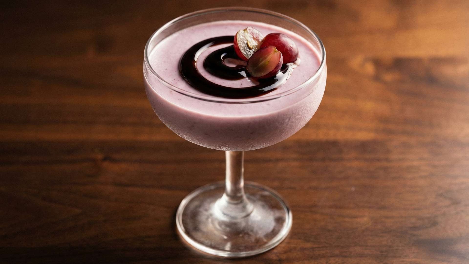 Mousse de raisin au vin