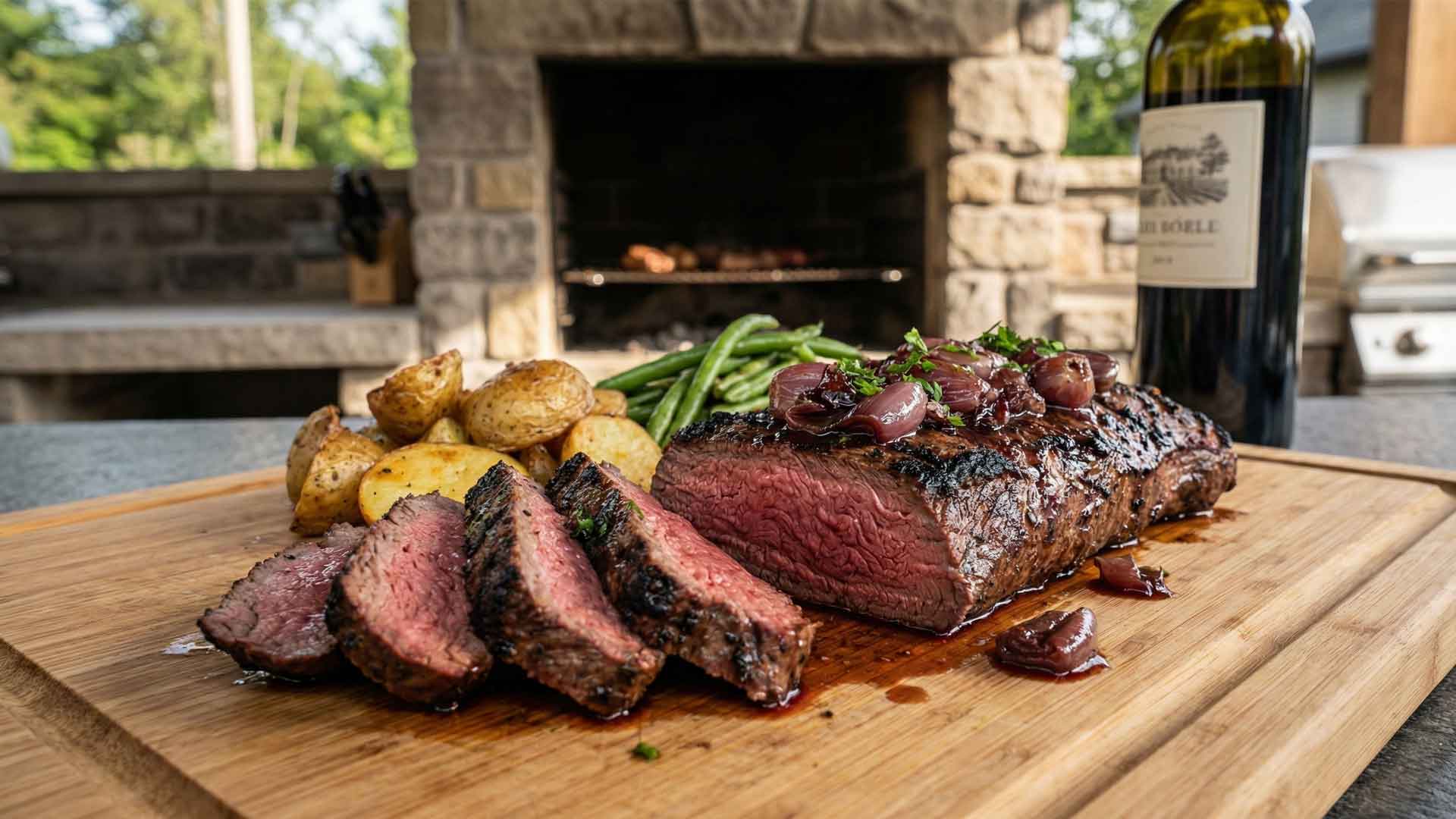 Onglet de boeuf mariné