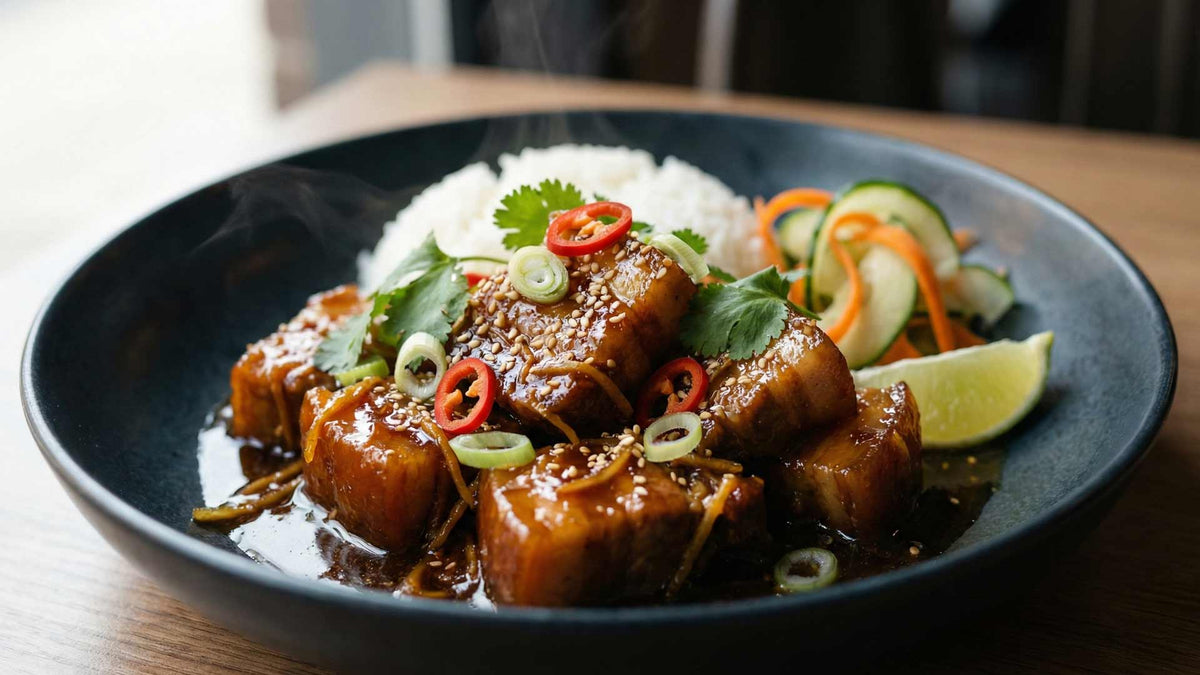 Porc au caramel et au gingembre