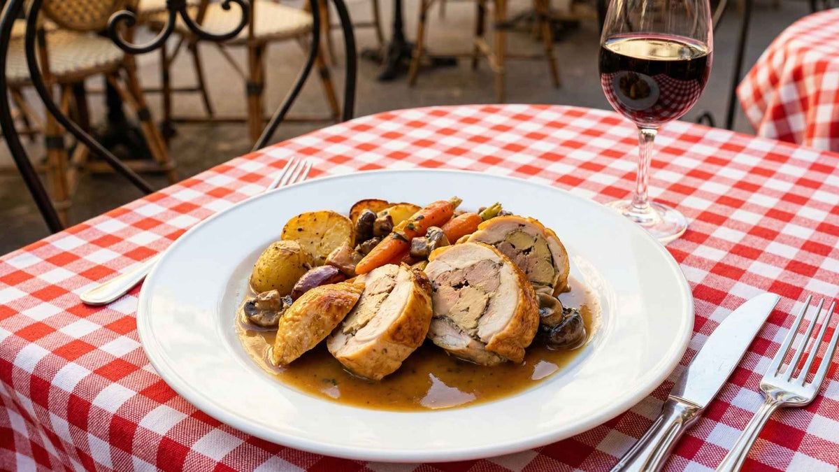 Poularde de Bresse farcie au foie gras