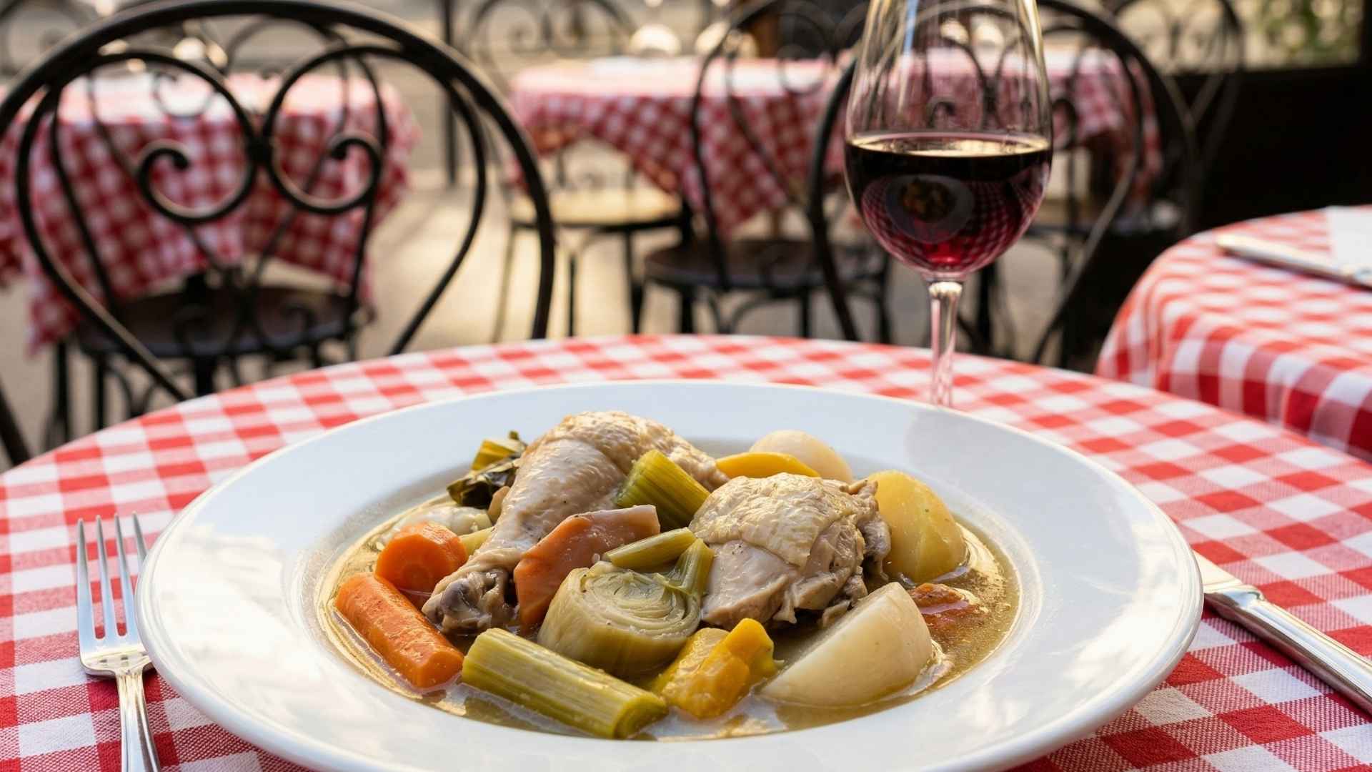 Poule au pot à l'ancienne aux légumes d'hiver
