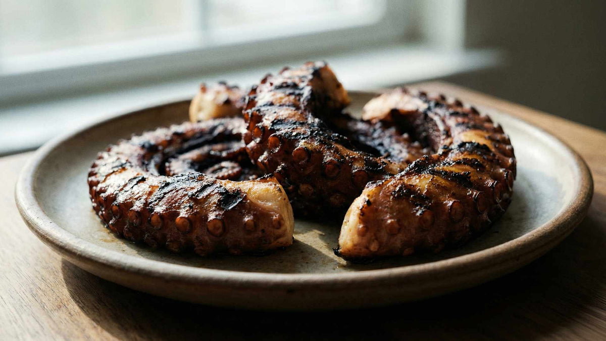 Poulpe grillé à la plancha