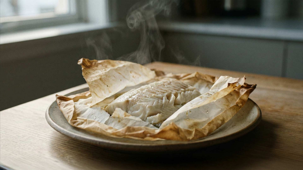 Poisson blanc en papillote au four