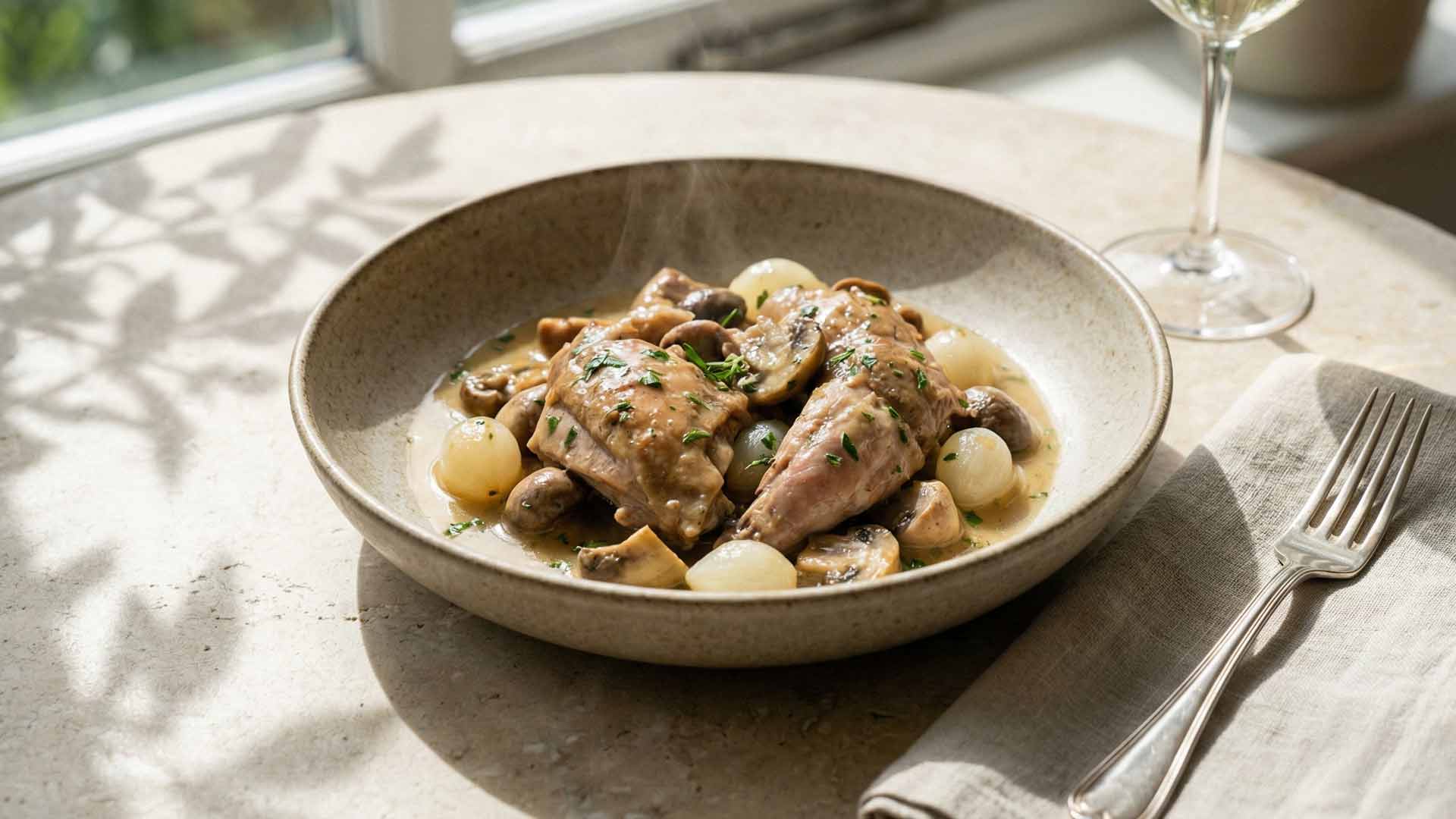 Recette de faisan au vin blanc