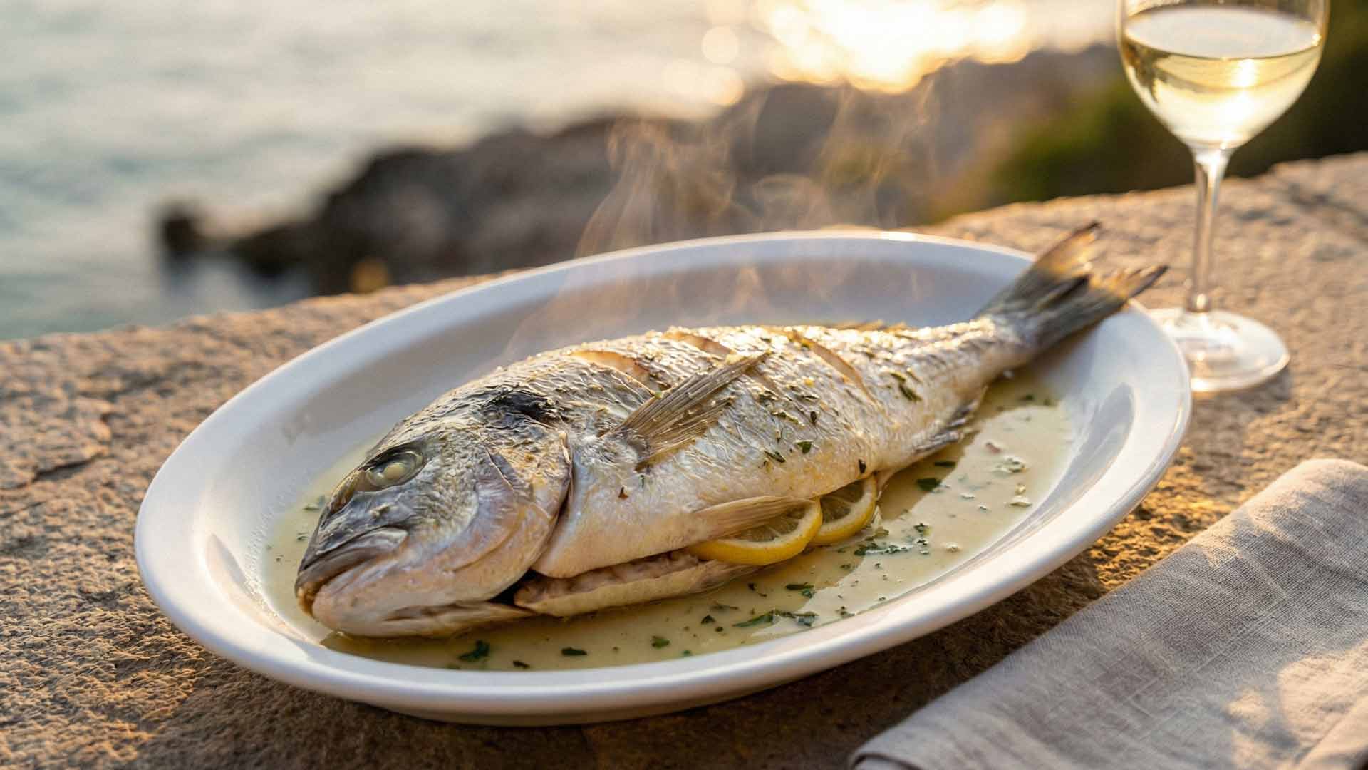 Recette dorade au four vin blanc Image
