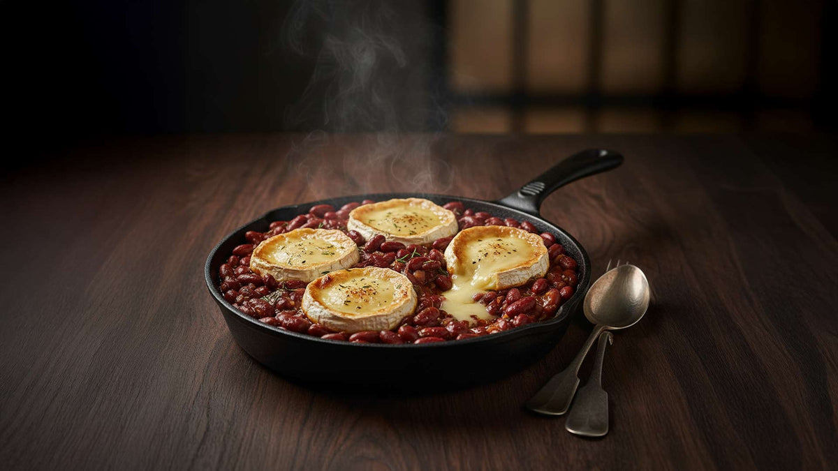 Recette haricots rouges vin rouge et camembert