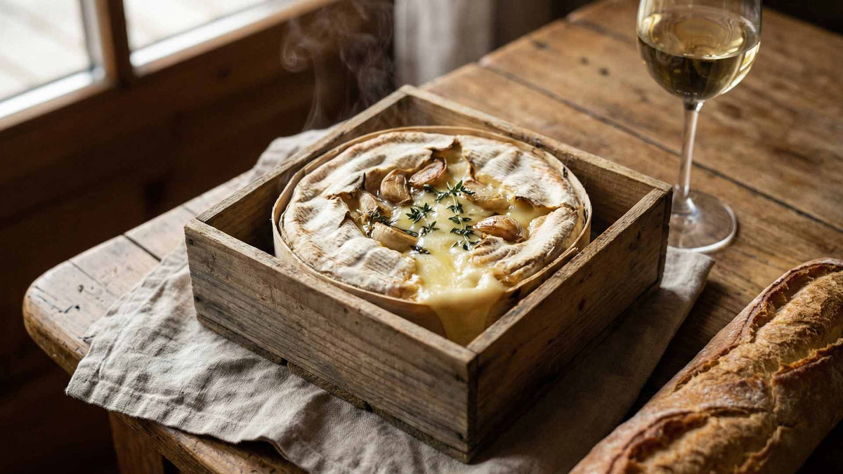 Recette mont d'or au four vin blanc et ail