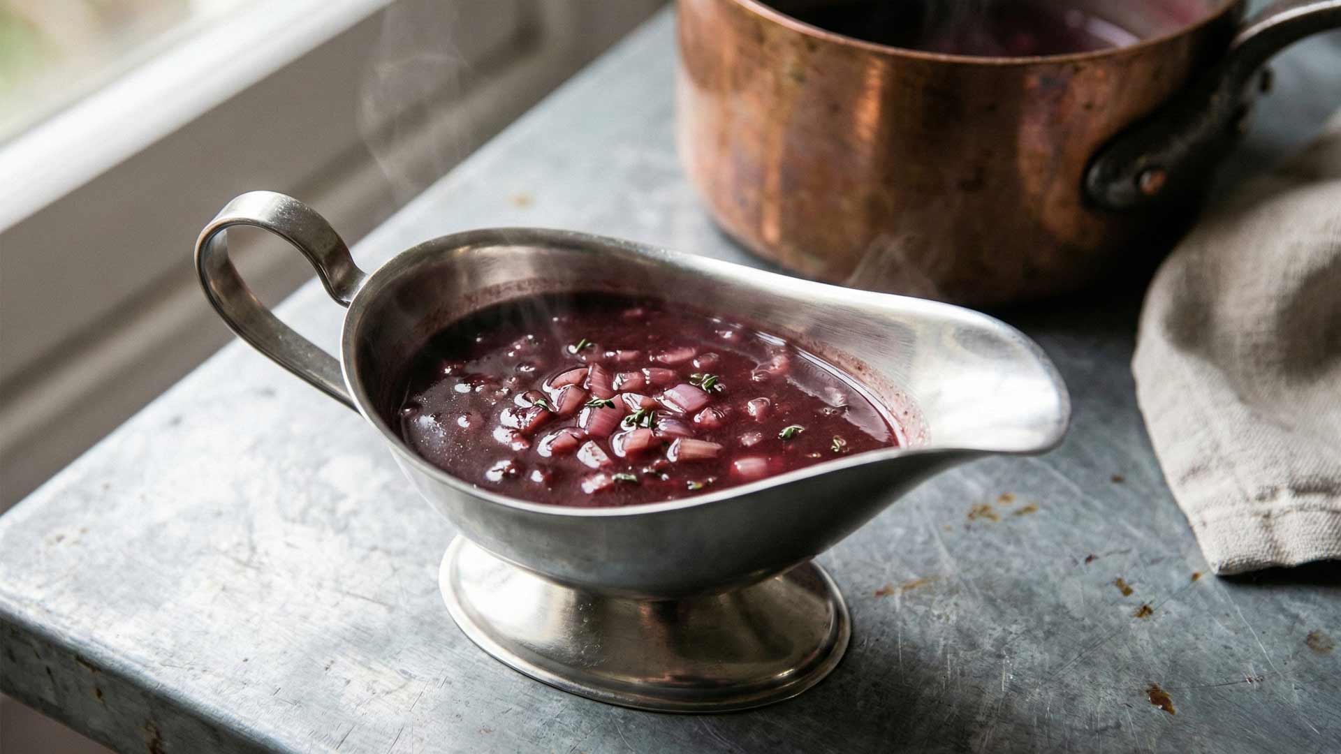 Recette sauce à l'échalote vin rouge Image