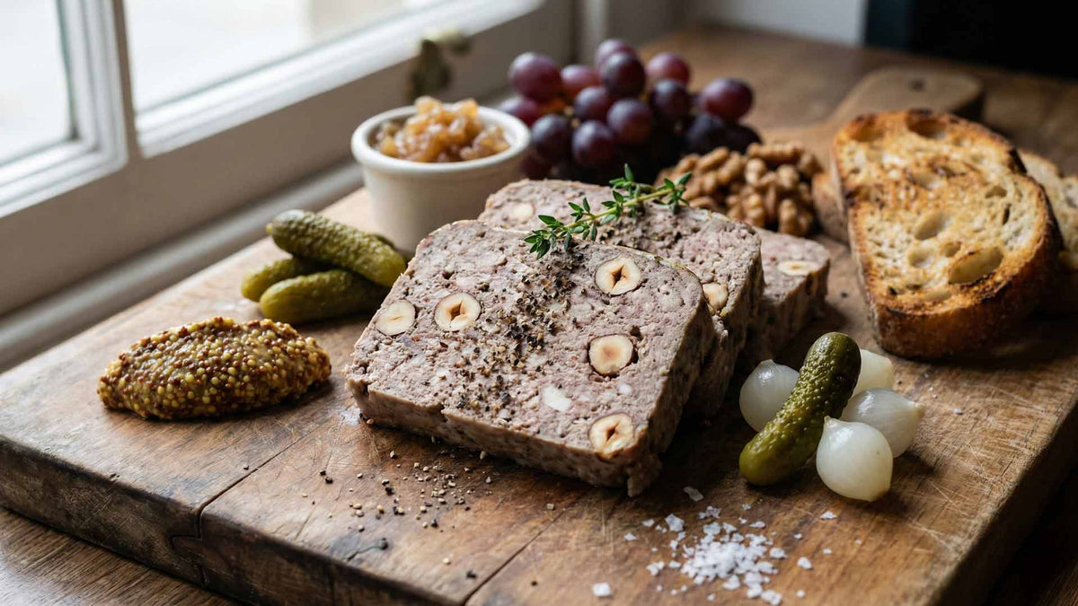 Recette terrine de campagne aux noisettes