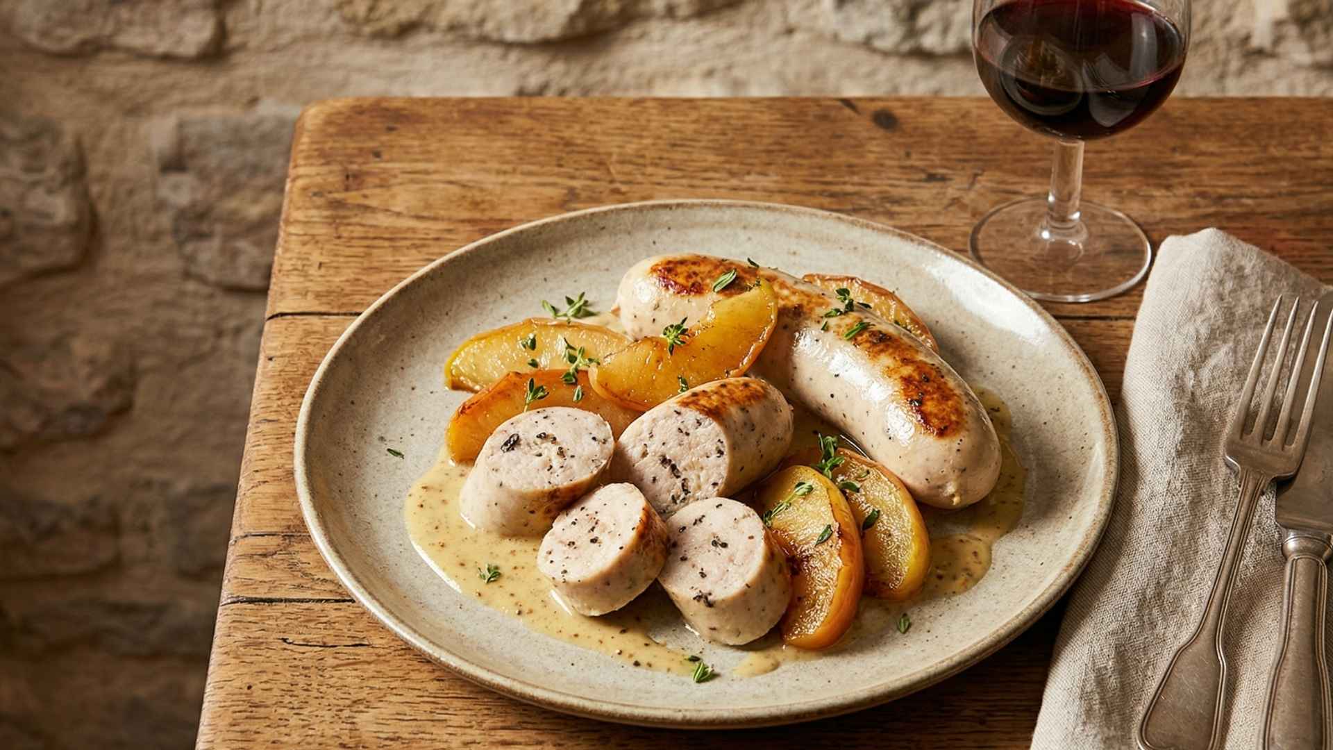 Boudin blanc de volaille truffé