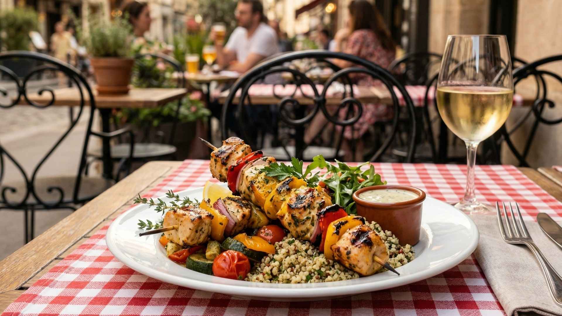 Brochettes de volaille marinées aux agrumes
