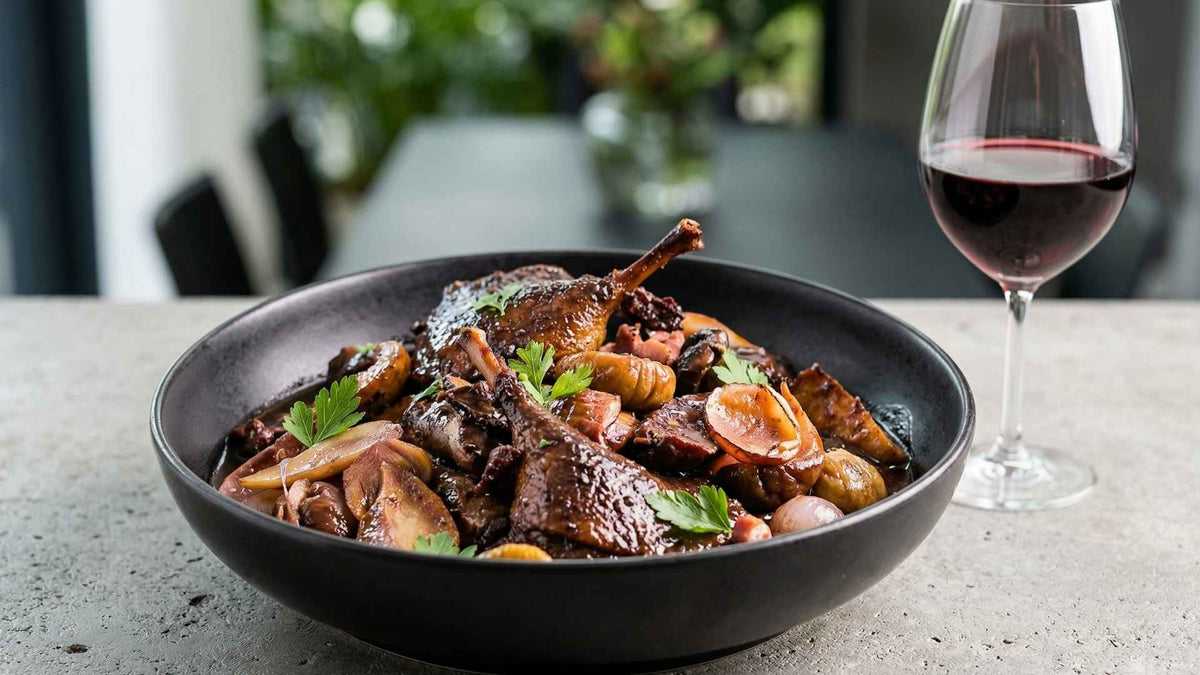 Canard colvert en salmis d'automne