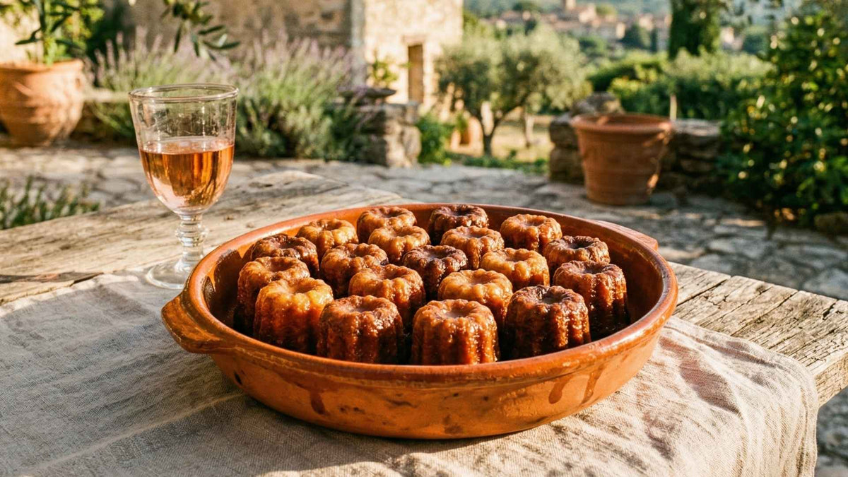 Cannelés bordelais caramélisés au rhum et vanille