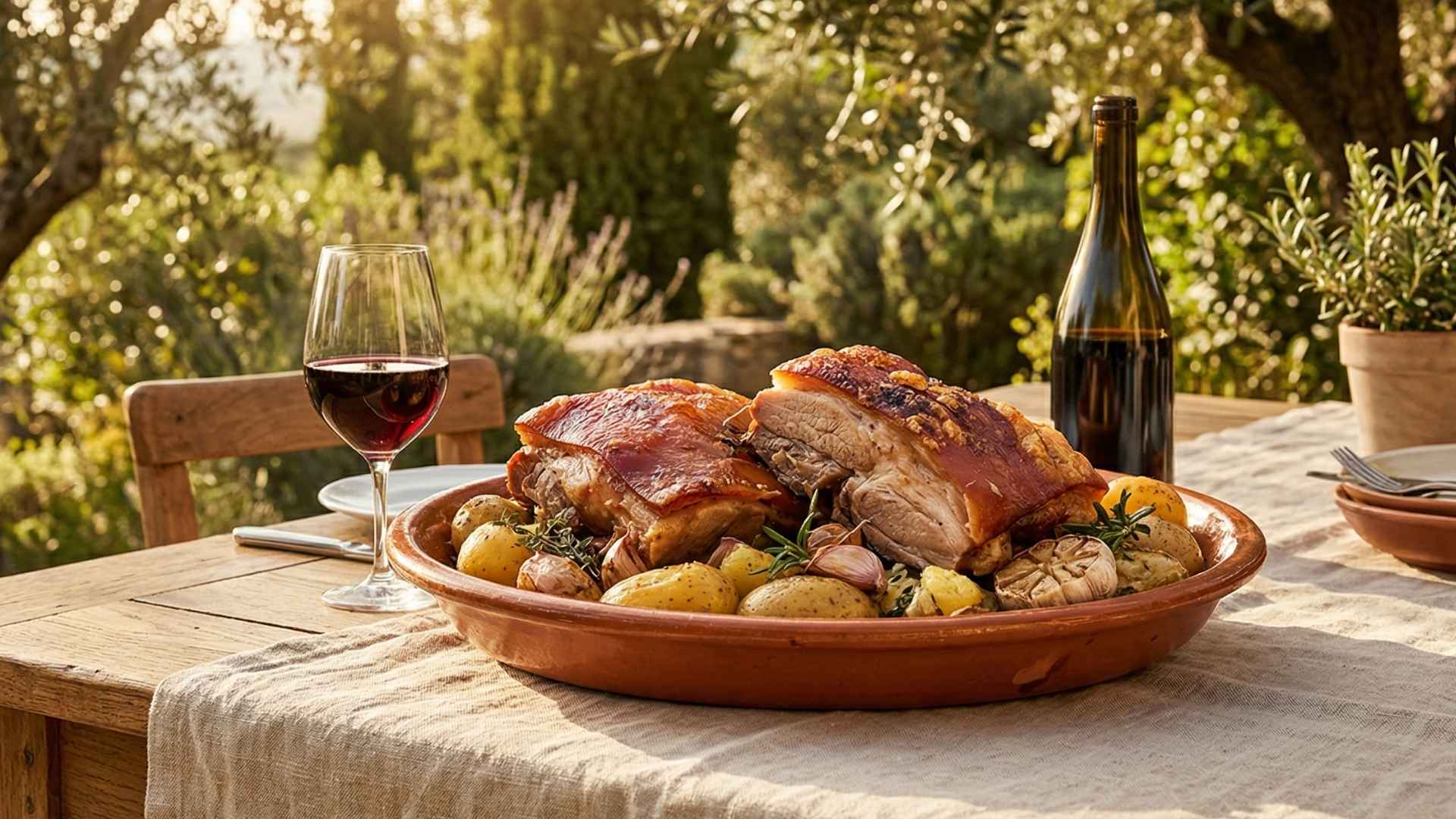 Le cochon de lait du jura confit doucement
