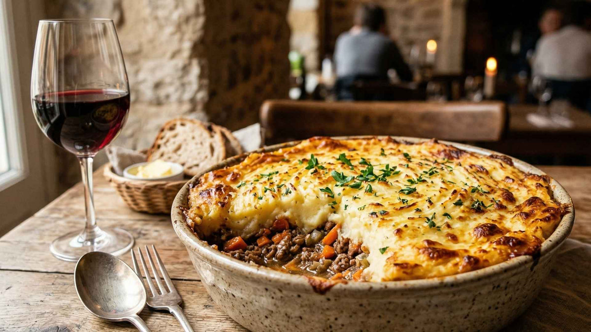 Cottage pie au bœuf haché et purée gratinée au four