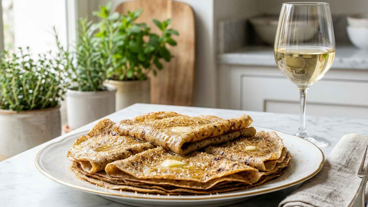 Crêpes bretonnes au beurre salé et sucre doré
