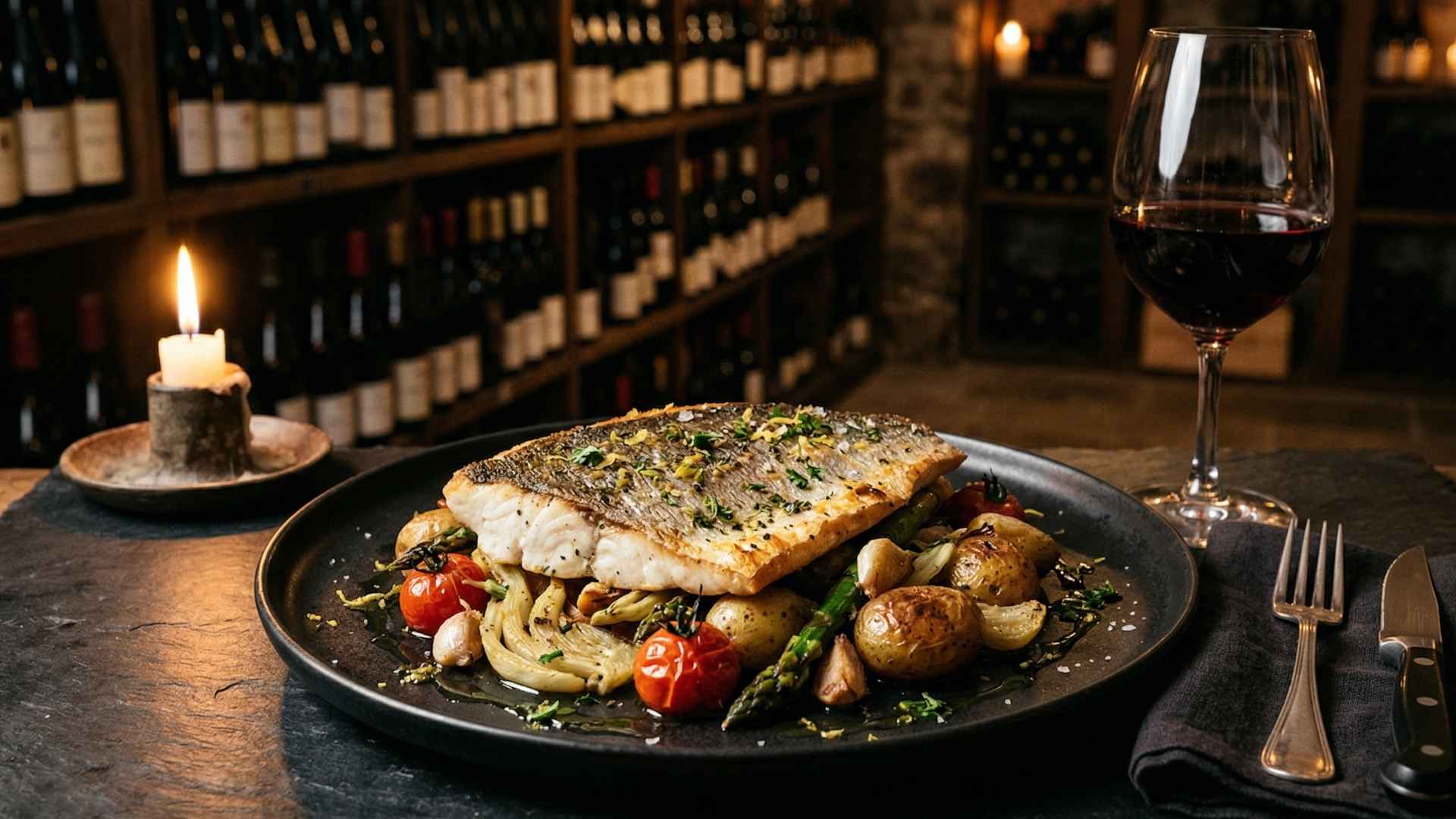 Filet de dorade royale rôti sur peau