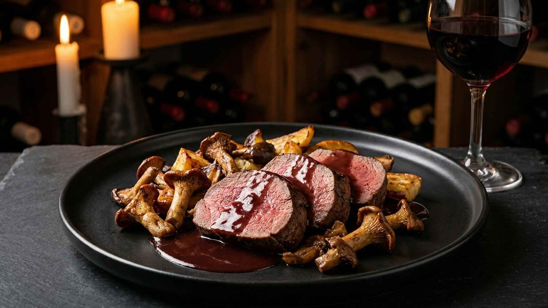 Filet mignon de biche poêlé
