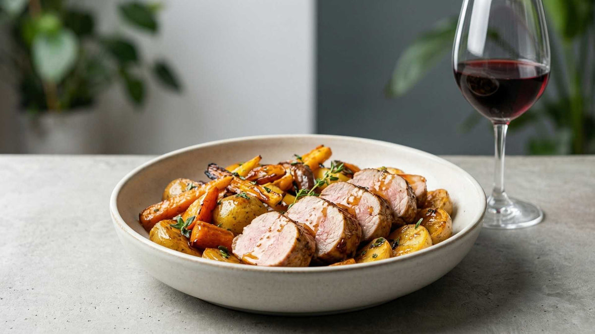 Filet mignon de cochon fermier laqué au miel d'acacia