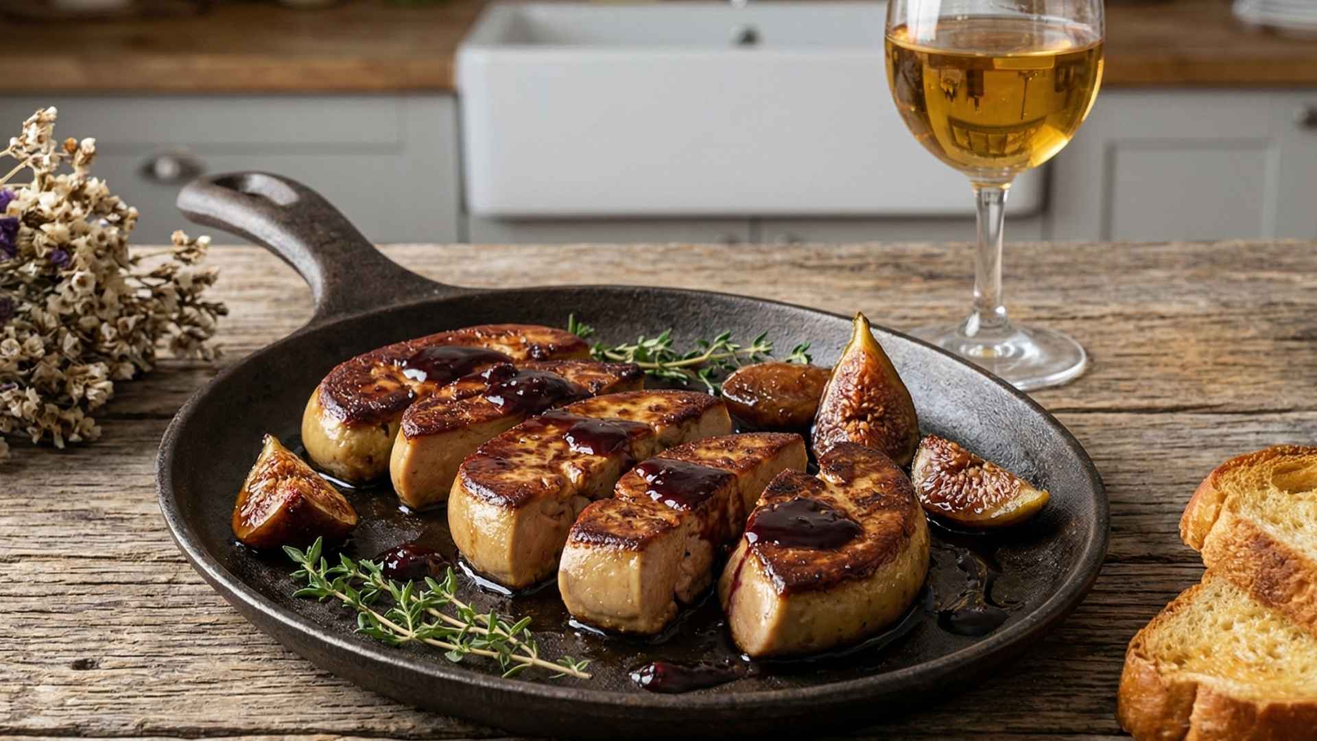 Foie gras de canard poêlé