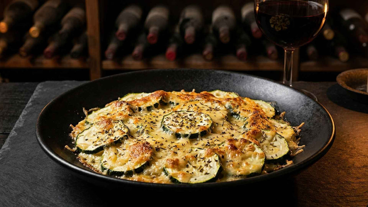 Gratin de courgettes au parmesan et herbes de Provence