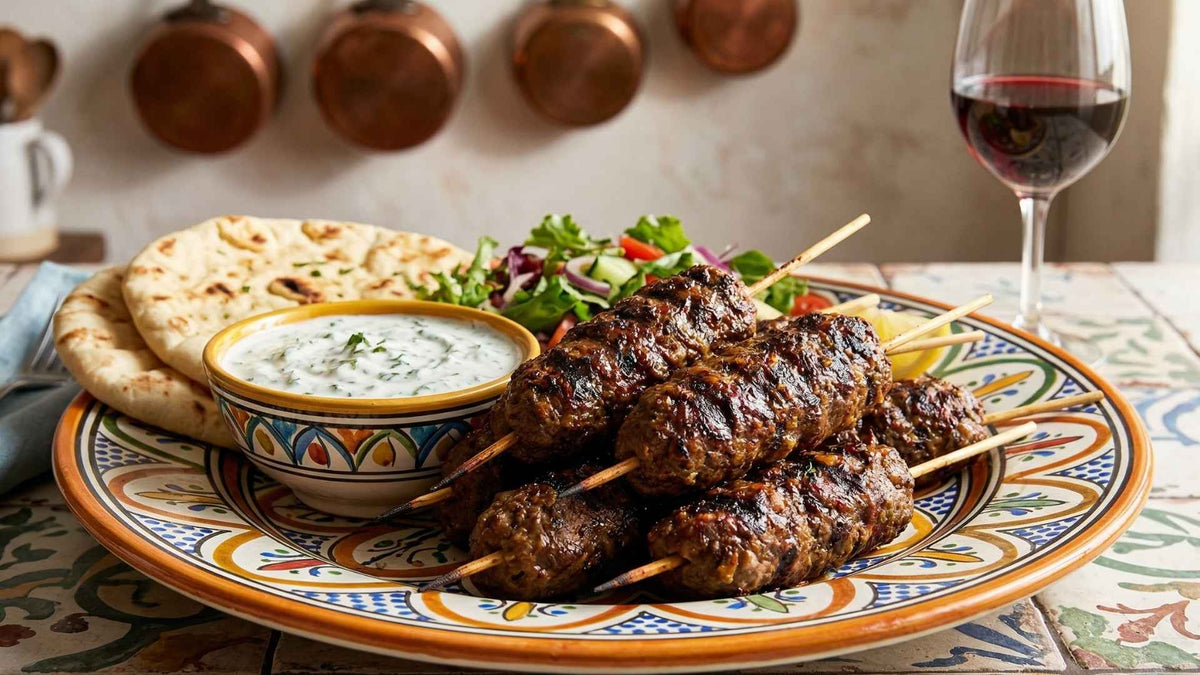 Kefta d'agneau grillé aux épices orientales